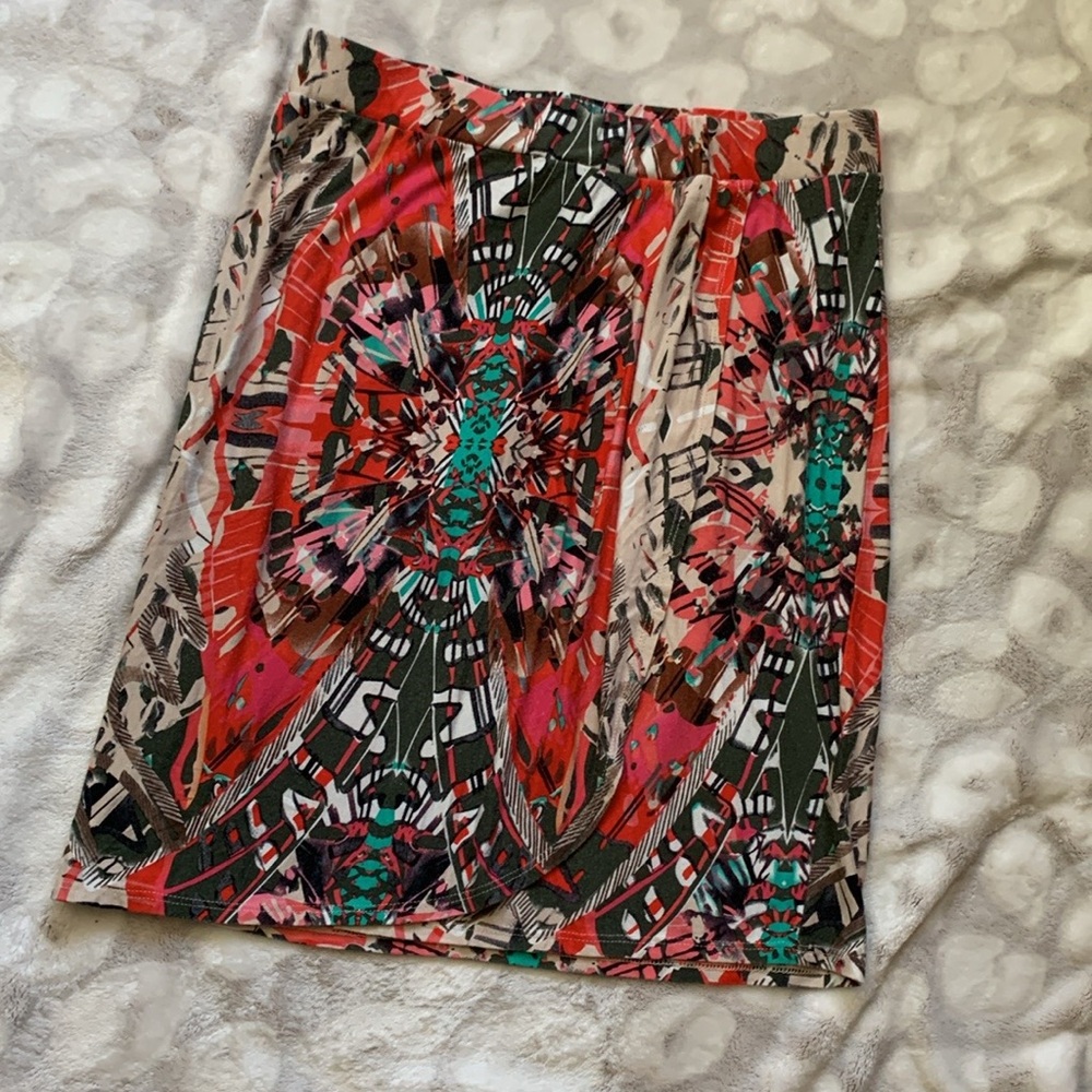 Maeve Anthropologie Patterned Skirt Size Medium